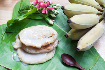 Thai traditional sweet made from banana