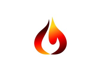 fire, flame, logo, modern heat flame logotype, hot fire symbol icon design vector