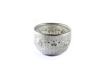 Old silver bowl
