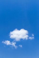 white clouds on blue sky background