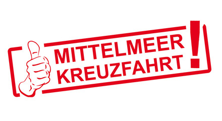 Mittelmeer Kreuzfahrt Button