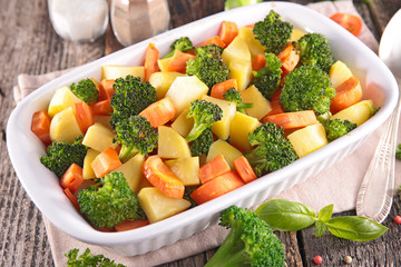 broccoli,carrot and potato