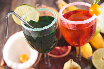 cocktail with fruit