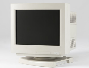 a vintage computer monitor