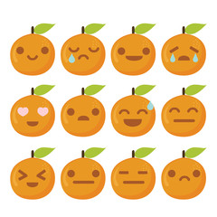 Orange Flat Emoticon