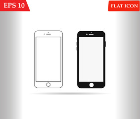 smartphone icon,vector illustration