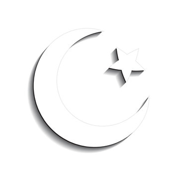 Star and crescent - symbol of Islam