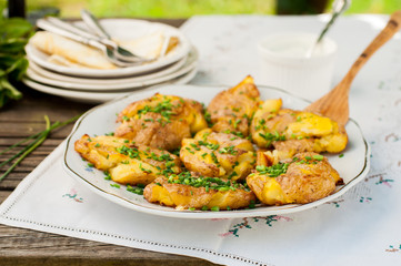 Australian Crash Hot Potatoes with Sour Cream