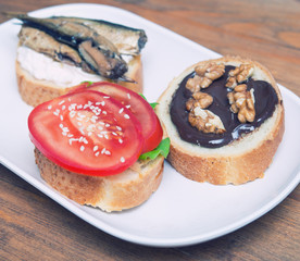 sandwiches on plate