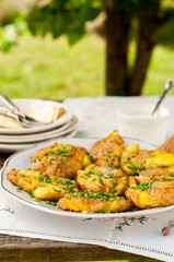 Australian Crash Hot Potatoes with Sour Cream