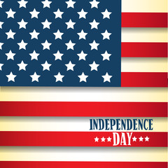 Happy Independence Day United States American Holiday Banner