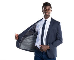 Handsome business black man