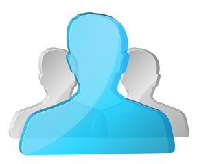 Modern social network icon