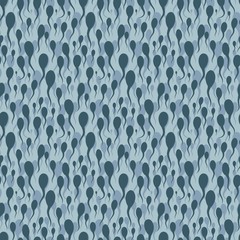 Seamless background with tadpoles. 