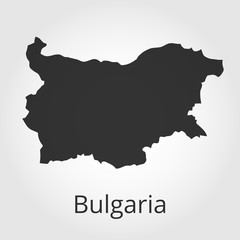 Bulgaria map icon. Vector illustration.