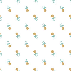 Seamless baby pattern. Many small locomotives on white background.