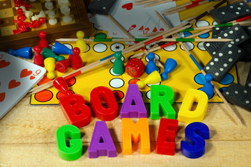 Board Games with Magnetic Letters