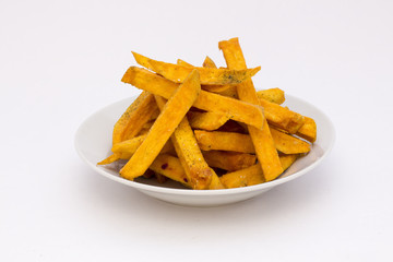 Sweet potato  or kumara fries called 