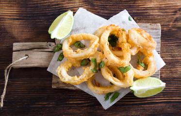 Fried squid rings © Ruslan Mitin