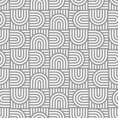 Monochrome geometric  striped seamless pattern