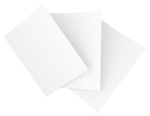 blank white paper sheets stacked in the order