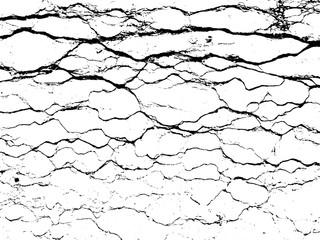 Cracks texture overlay. Vector background