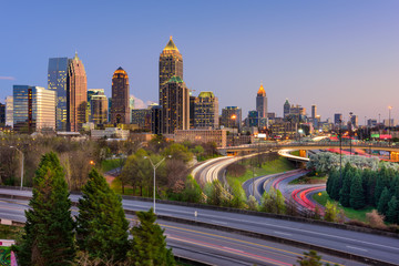 Fototapeta na wymiar Atlanta Georgia Skyline