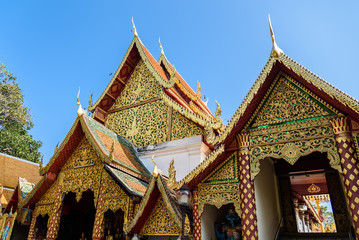 Fototapeta premium Doi Suthep Chiangmai,popular temple in Chiangmai