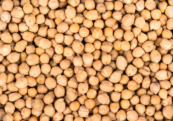Background of dried chickpeas