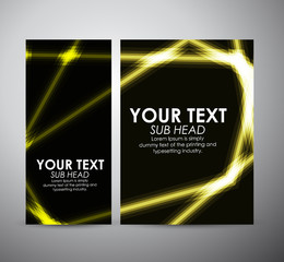 Abstract yellow shining line pattern. Graphic resources design template. Vector illustration