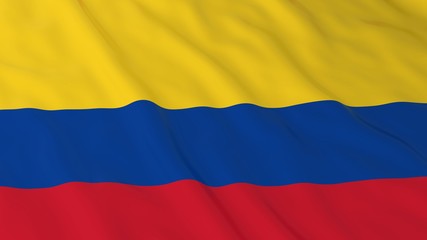Colombian Flag HD Background - Flag of Colombia 3D Illustration