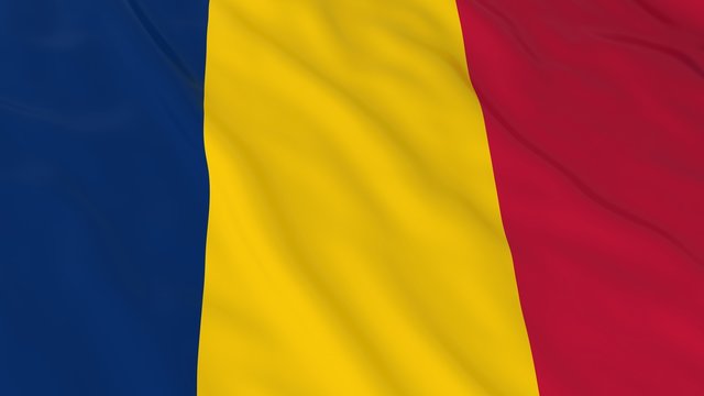 Chadian Flag HD Background - Flag of Chad 3D Illustration