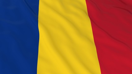 Romanian Flag HD Background - Flag of Romania 3D Illustration