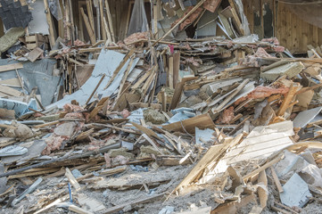Demolition of a rural house