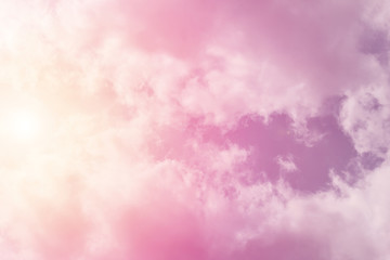 sun and cloud background with a pastel colored

