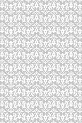 Fototapeta premium Neutral vintage floral pattern
