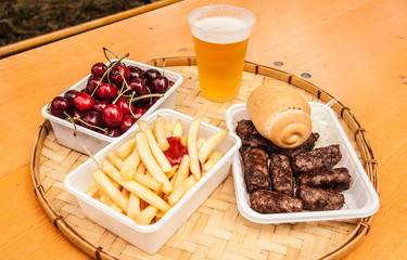 Eating to the Cherry Festival