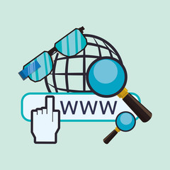 Cloud computing design. Media icon. Isolated illustration