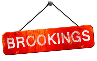 brookings, 3D rendering, a red hanging sign