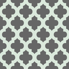 Abstract geometric seamless vector pattern. Trendy textile or interior wallpaper repeatable texture. Tony natural light beige and dark grey color shades. Arches or console shapes background.