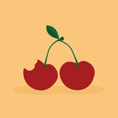 Abstract delicious cherry