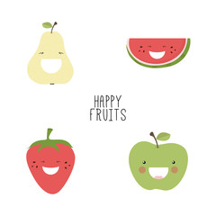 Abstract delicious fruits