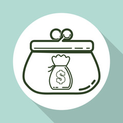 Money design. Financial item icon. Isolated illustration