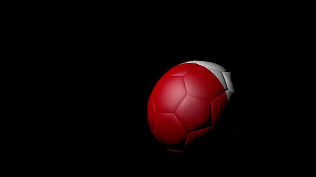 football spinning with french flag