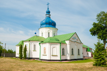 Fototapeta na wymiar Refectory Church. Convent Gustyn. Ukraine. Chernihiv region