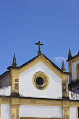 Detail of an ancient church in Olinda, Recife, Brazil