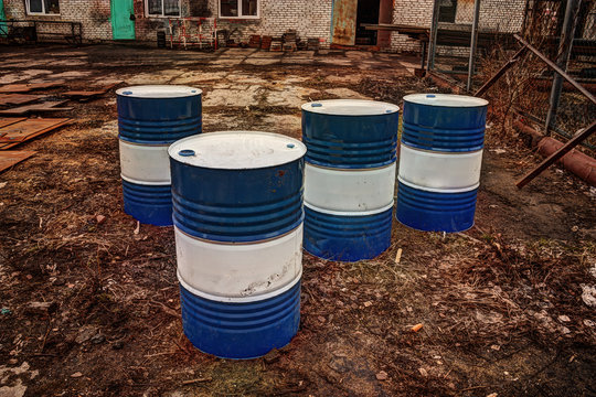 Barrels for oil products.