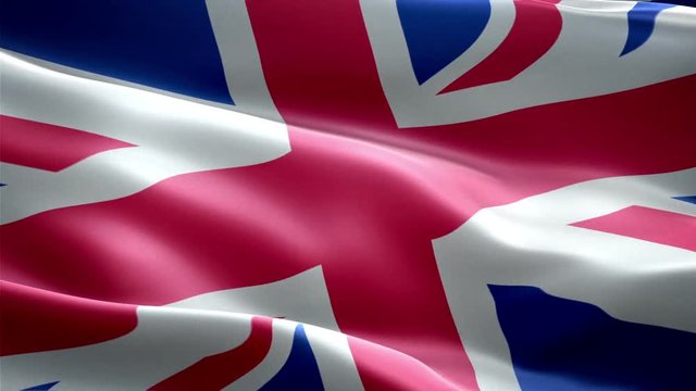 United Kingdom national flag. Infinite loop. New effect and different lightining.