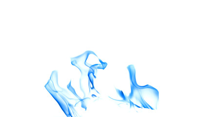 Fire flames on black background