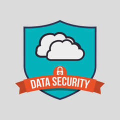 Data Security design. Protect icon. Data center illustration , vector